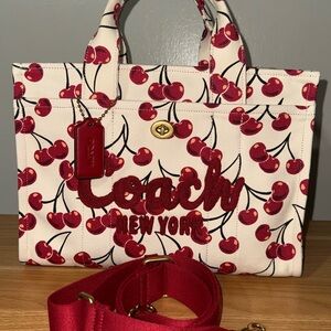 Coach Cherry Cargo Tote (Medium)